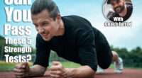athletic sportsman has workout and planking outdoor. 5 Strength Tests Every Person Over 50 Should Master (Most Fail #2). Cover