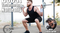 Concentrated bearded sports man doing squatting exercises with barbell outdoors. 6 Exercises That Boost Testosterone Better Than Supplements After 45. Cover