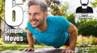 Smiling man doing pushups in the backyard garden. 6 Simple Moves That Build More Muscle Than Expensive Equipment After 40. Cover