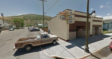 The Owl Bar, street view.