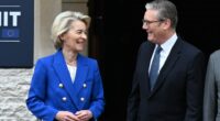 Ursula von der Leyen, President of the European Commission and Prime Minister Sir Keir Starmer