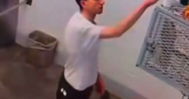 Jailhouse footage of Bryan Kohberger.