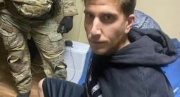Photo of Bryan Kohberger moments after his arrest.