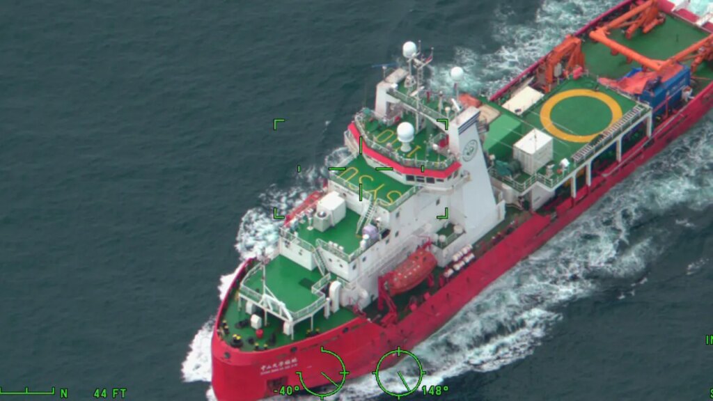 Coast Guard warns of 'increased Chinese research vessel activity' in the US Arctic