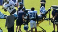 Colts' Salvon Ahmed taken to hospital with severe injury