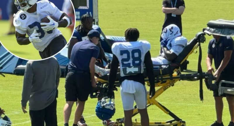Colts' Salvon Ahmed taken to hospital with severe injury