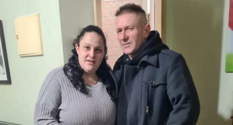 Photo of a pregnant woman and a man.