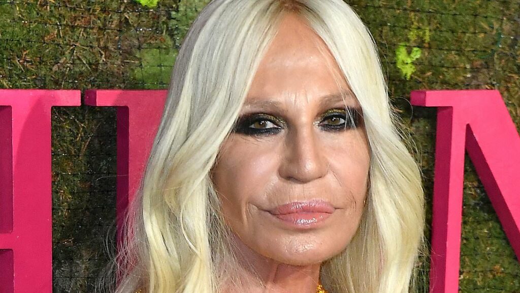 Donatella Versace, 70, looks unrecognisable in stunning sunset snap