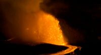 Dramatic moment Hawaii's Kilauea volcano shoots lava into the sky