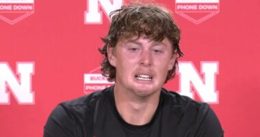 Family of college football star who broke down in tears breaks silence