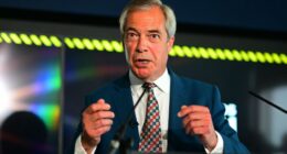 Nigel Farage speaking.