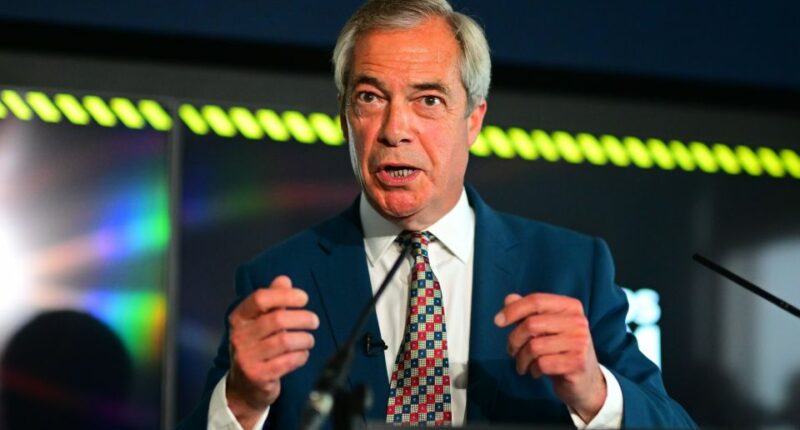 Nigel Farage speaking.