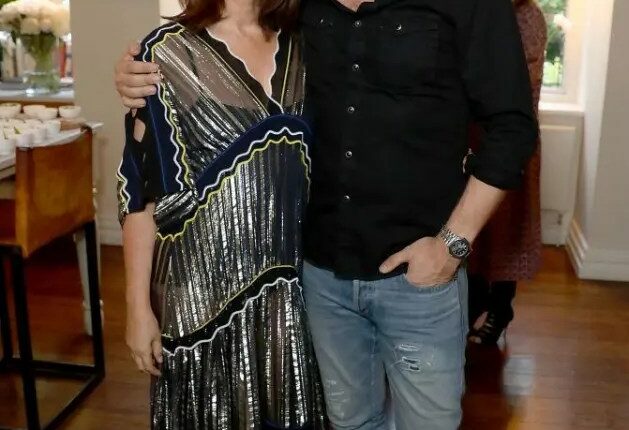 Couple posing for a photo.