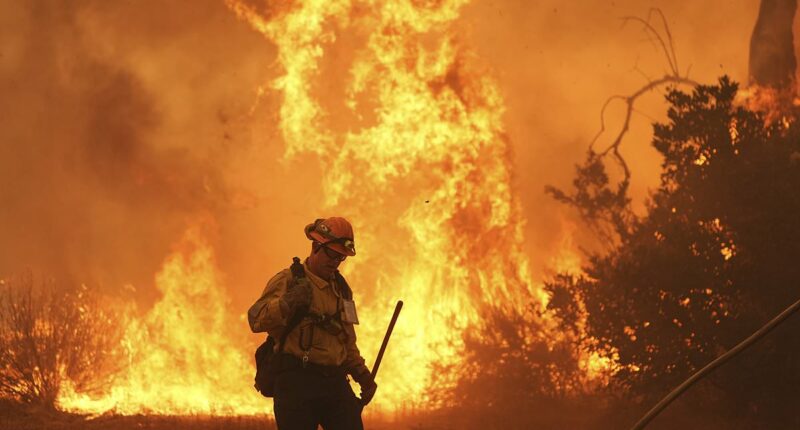 Flames spread north of Los Angeles as Canyon Fire forces evacuations
