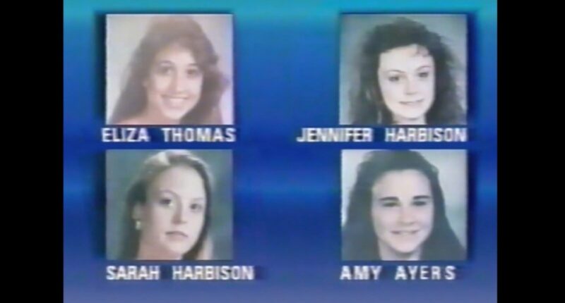 Photos of Eliza Thomas, Jennifer Harbison, Sarah Harbison, and Amy Ayers.