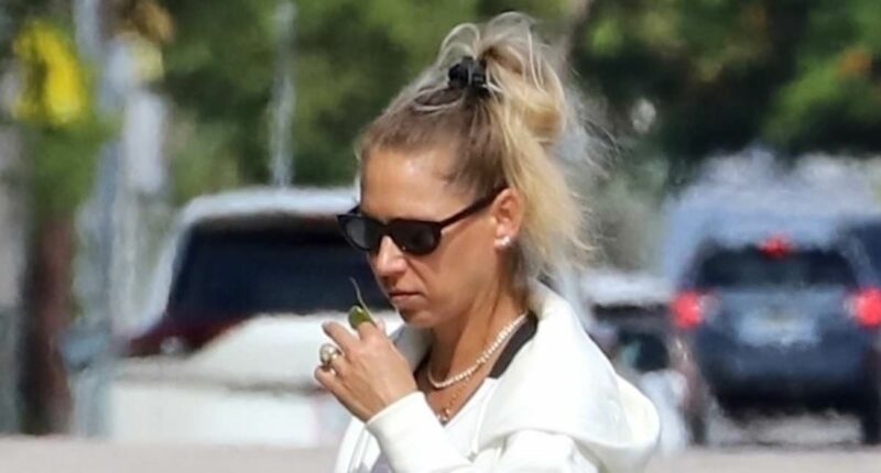 Glamorous ex-tennis star makes rare appearance after health scare