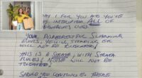 Grim note left on door of couple moving into first home sparks fury  