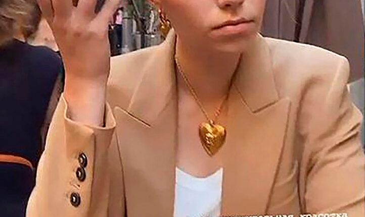 Luiza Rozova, rumored to be Vladimir Putin's daughter, at a Moscow nightclub.