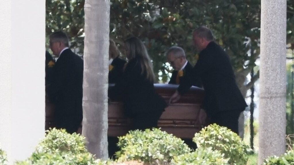Hulk Hogan's devastated friends and family gather for funeral