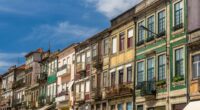 Residential buildings in Porto, Portugal.