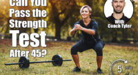 A muscular mature woman is doing squat exercises in the park, dressed in a black suit with an EMS electronic simulator to stimulate her muscles. If You Can Master These 3 Bodyweight Tests, You’re Fitter Than Most People Over 45. Cover