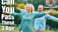 Happy active mid aged adult couple having fun walking and balancing and bonding in park or nature outdoors, healhty active mature people exercise concept. If You Can Pass These 3 Balance Tests at 50, Your Body