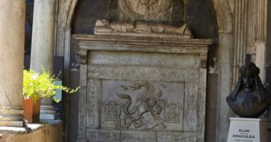 Tomb in Naples possibly belonging to Vlad the Impaler.