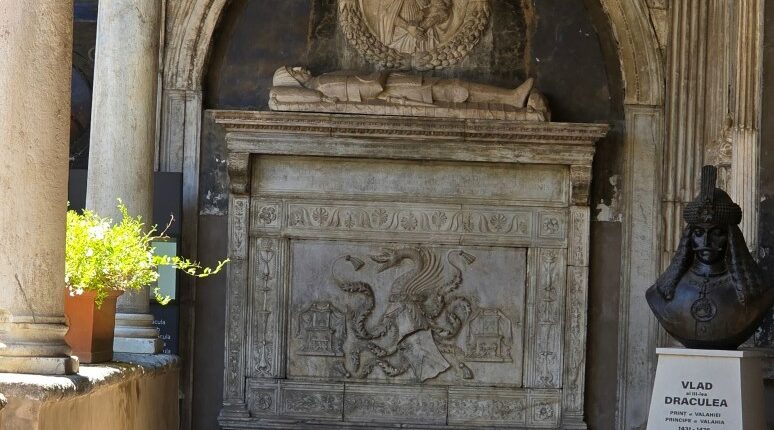 Tomb in Naples possibly belonging to Vlad the Impaler.