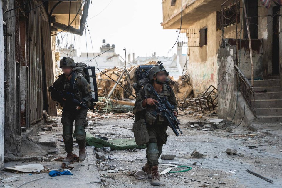 Israeli soldiers in Gaza.