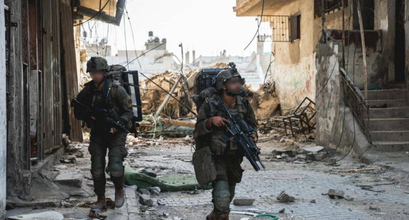 Israeli soldiers in Gaza.