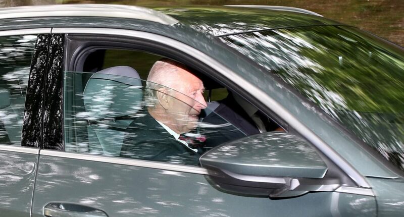 King Charles drives himself for morning service at Balmoral church
