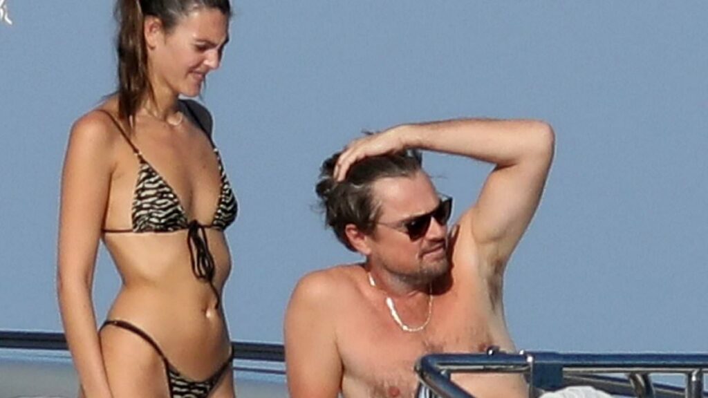 Leonardo DiCaprio's girlfriend Vittoria Ceretti SPANKS him on yacht