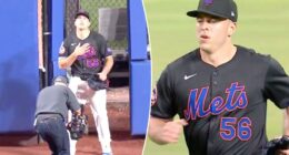 Mets fans get first taste of Ryan Helsely's 'Hell's Bells' walkout