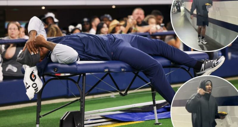 Micah Parsons eats pregame nachos, rests on medical table as Cowboys contract drama takes wild turn