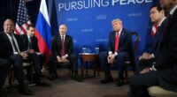 Presidents Trump and Putin meeting in Anchorage for peace talks.