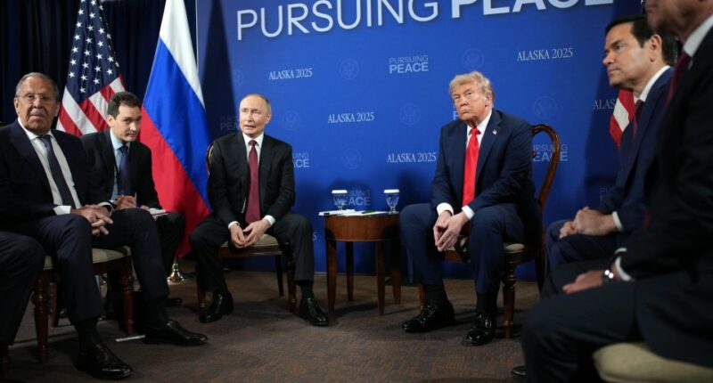Presidents Trump and Putin meeting in Anchorage for peace talks.