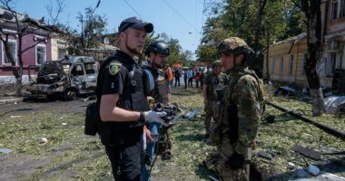 Multiple casualties after Ukrainian civilians 'attack draft officer'