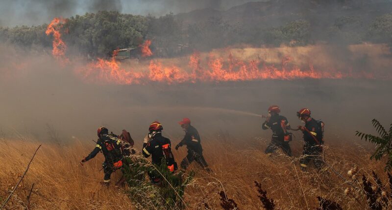 One person dies in Greece as wildfires rage across Europe
