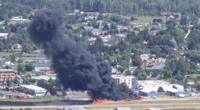 Pilot, 3 passengers walk away from fiery plane crash in Montana: Video