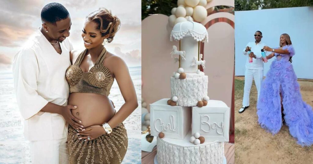 Priscilla Ojo, Juma Jux throw lavish gender reveal party