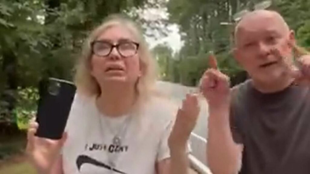 Ranting woman taunts Jewish neighbor about his daughter's death