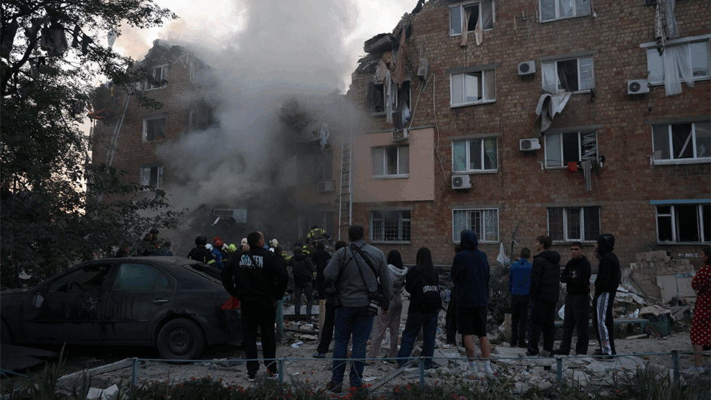 Russian attack kills 10, injures 38 others in Kyiv, Ukrainian officials say