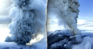 Russian volcano erupts for first time in centuries after massive earthquake strikes Kamchatka Peninsula