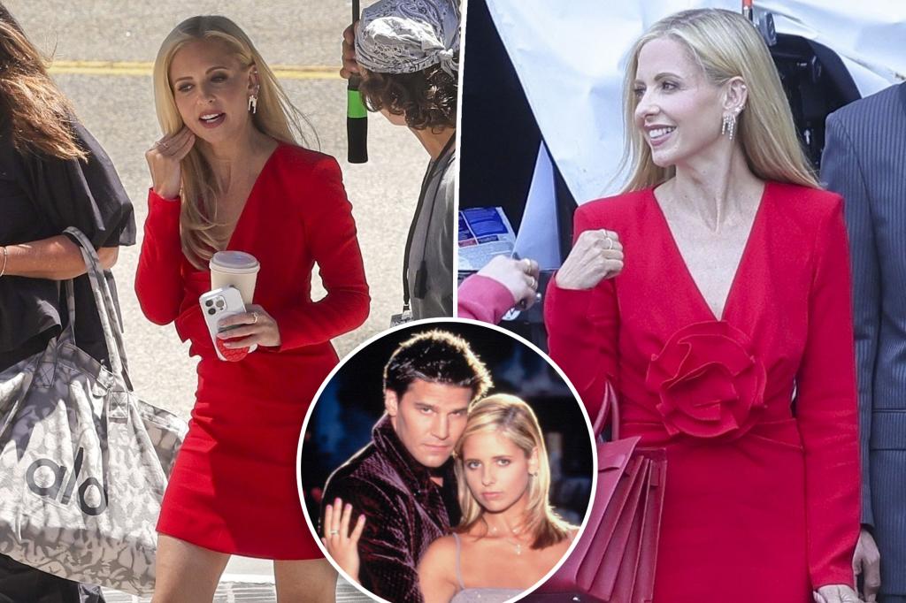 Sarah Michelle Gellar returns as ‘Buffy the Vampire Slayer’ on reboot set