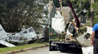 Small aircraft plummets into Georgia neighborhood, leaves 3 injured