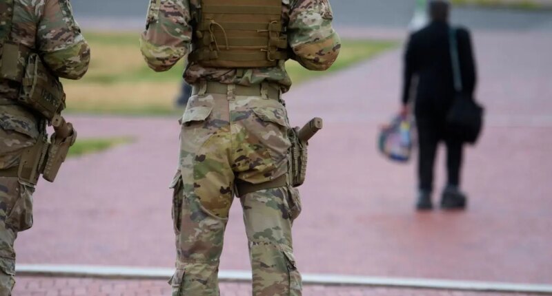 Some National Guard troops are now armed in Washington, DC