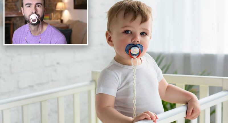 Stressed adults use pacifiers for comfort, sleep