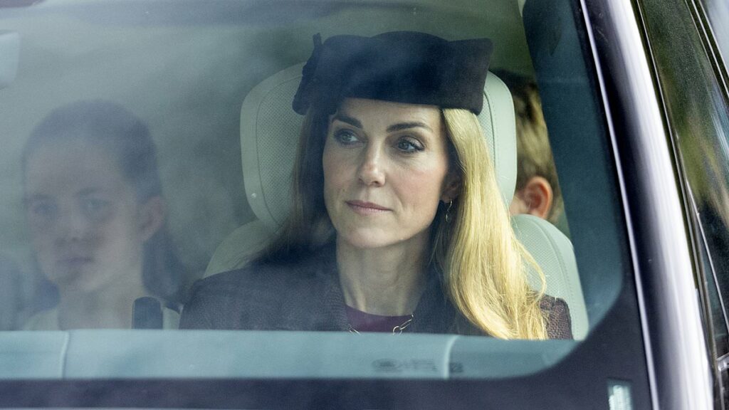Sun-kissed Kate debuts new lighter locks at church service in Balmoral