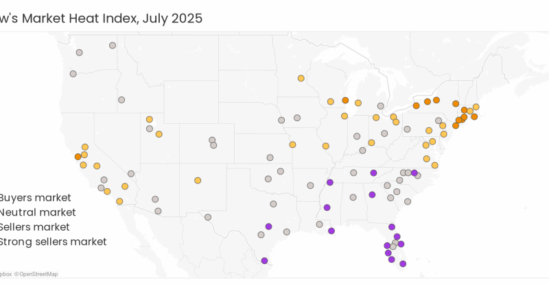 The country's hottest real estate markets have changed in 2025