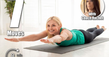 Sporty Senior Woman Making Superman Exercise While Training At Home, Smiling Mature Lady Doing Back Bending While Lying On Fitness Mat In Light Living Room, Raising Arms And Legs, Free Space. This 8-Minute Core Routine Burns More Fat Than an Hour of Crunches After 50. Cover